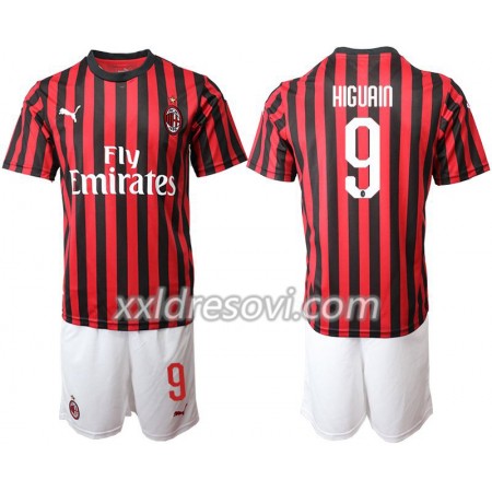 AC Milan HIGUAIN 9 Domaći Dječji Komplet Dresovi za Nogomet 2019-2020 (+ kratke hlače)
